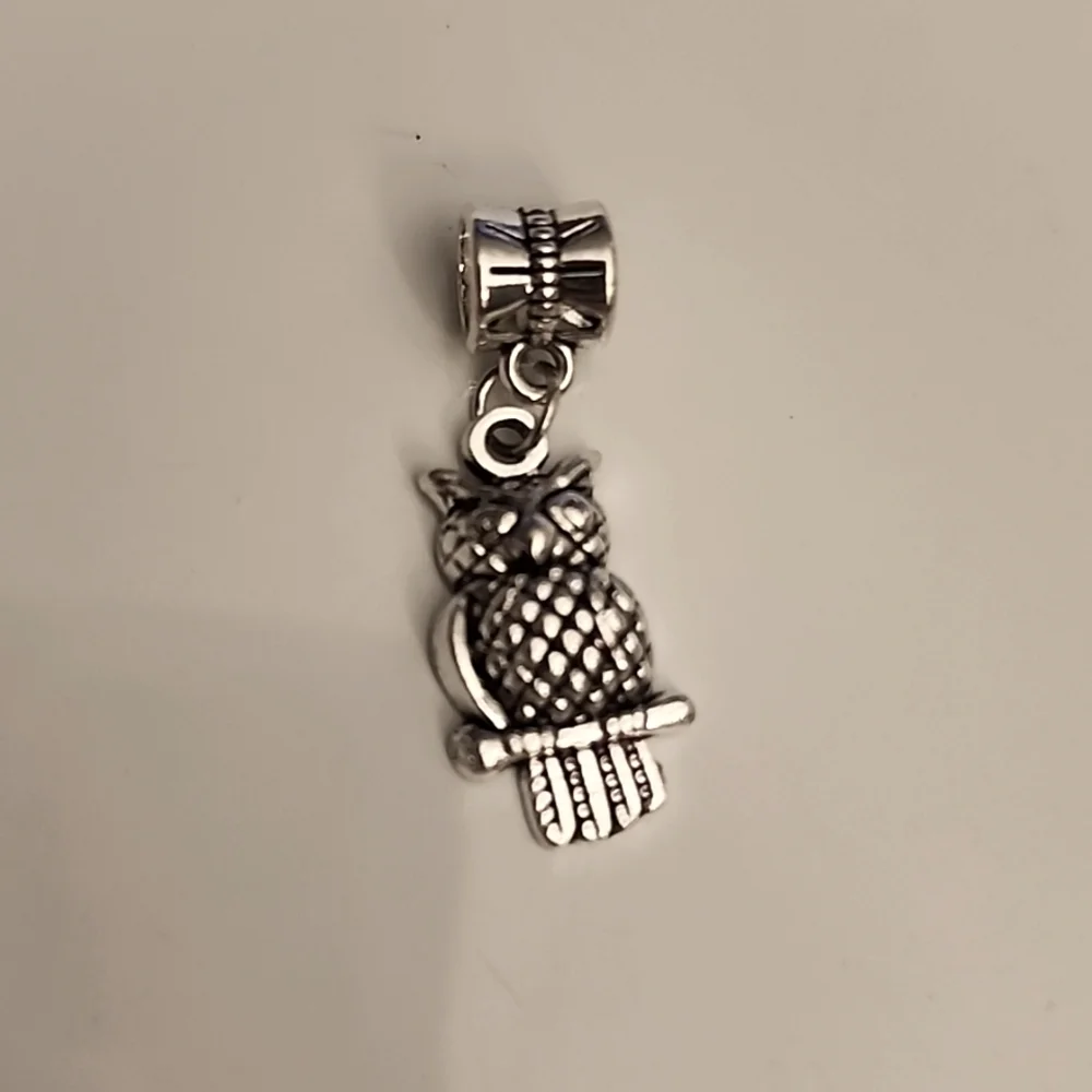 OWL 8  Charm for European Style Bracelets Fits Pandora Systems
